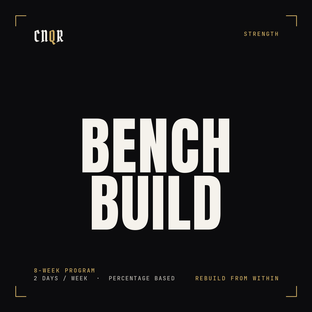 8-Week Bench Build program cover